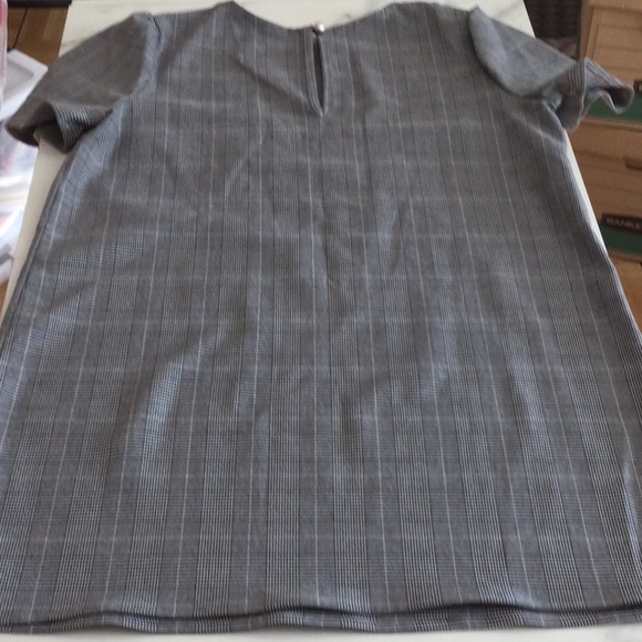 GREY PLAID tweed mini DRESS - Picture 4 of 4